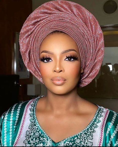 Autogele Styles, Nigerian Gele, Gele Styles, African Hair Wrap, Head Turban, Turban Cap, Brown Eggs, Hair Scarf Styles, African Hair