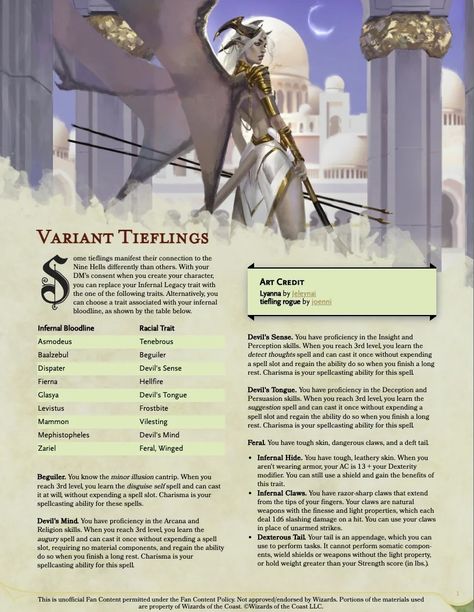 5e Races, Dnd Tiefling, Dungeons And Dragons Rules, Dungeons And Dragons Races, Dnd Druid, D D Races, Dnd Stats, Create Your Character, Dungeon Master's Guide