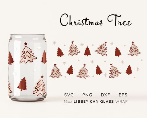 Christmas Glass Tumbler Ideas, Cup Wraps Template, Beer Glass Design, Beer Glass Cups, Holiday Beer, Wine Glass Sayings, Bamboo Cups, Circuit Crafts, Christmas Beer