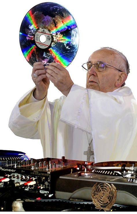 DJ Earth Pope Francis, EDM Holy Father Father Sticker, Music Podcast, Lp Records, Holy Father, Pope Francis, Podcast, Iphone Case, Dj