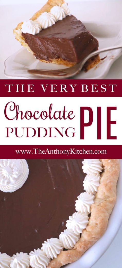 Chocolate Pudding Pie Recipe Easy, Creamy Desert, Choc Pie, Chocolate Pudding Pie Recipe, Dip Appetizers, Pudding Pie Recipes, Chocolate Pudding Pie, Easy Chocolate Pudding, Working Lady