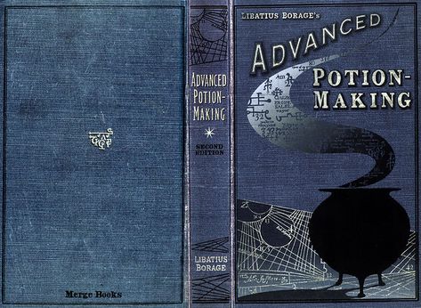 Advanced Potion Making, Diy Tiny Books, Harry Potter Journal, Harry Potter Book Covers, Dark Harry, Halloween Spell Book, Harry Potter Theme Birthday, Potion Making, Potions Book