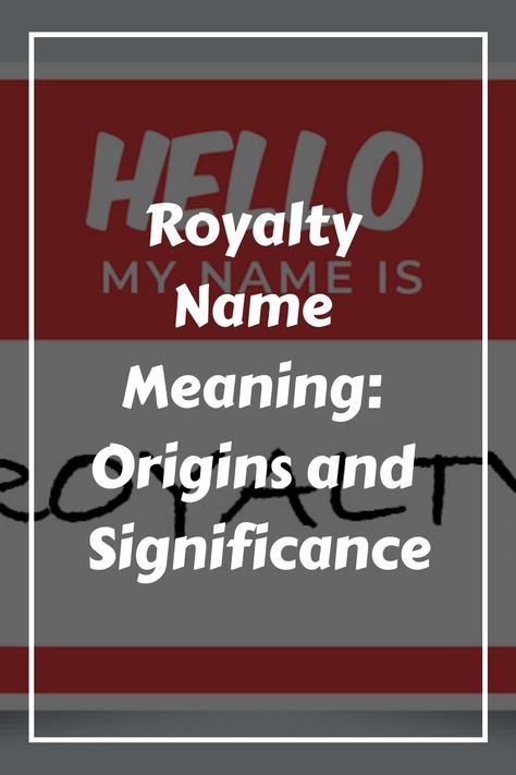 If you’re considering naming your child Royalty, it’s important to understand the meaning and origin of the name. Royalty is a word name that has gained Names That Mean Princess, Regal Names, Royal Names, Traditional Names, Irish Names, Gender Neutral Names, People Names, Gender Roles, Name Generator