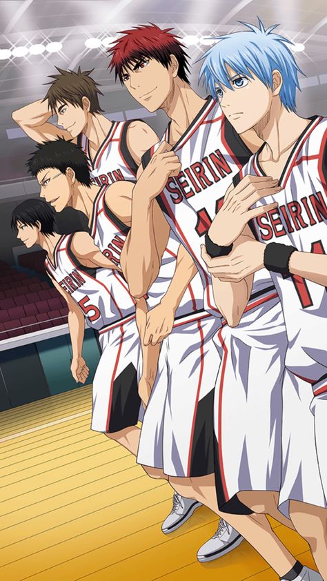 Kuroko's Basketball Wallpaper, Kuroko No Basket Characters, Anakin Vader, Kuroko Basket, Basketball Anime, Anime Websites, Kurokos Basketball, Kuroko Basketball, Team Wallpaper