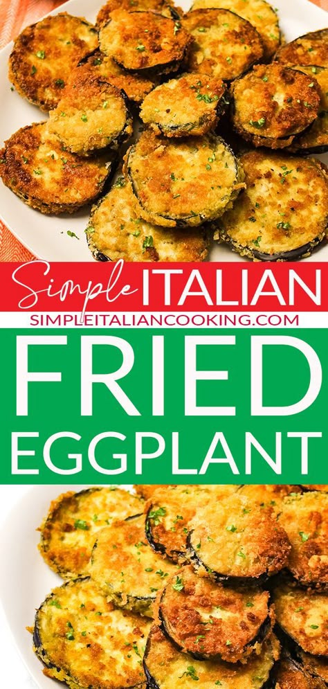 Pan Fried Eggplant Recipes, Italian Side Dish, Fried Eggplant Recipes, Eggplant Recipes Healthy, Italian Eggplant, Italian Fries, Italian Cooking Recipes, Eggplant Fries, Fried Recipes