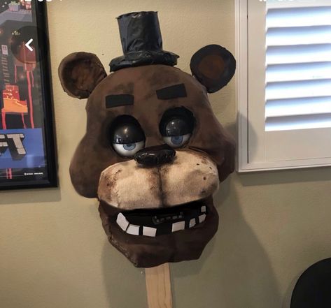 How To Make Fnaf Mask, Foxy Mask Fnaf Michael Diy, Fnaf Cardboard Mask, Freddy Fazbear Security Breach Cosplay, Fnaf Mask Diy, Fnaf Mask Diy Cardboard, Christmas Esthetics, Fnaf Mask, Cardboard Mask Of Foxy Fnaf