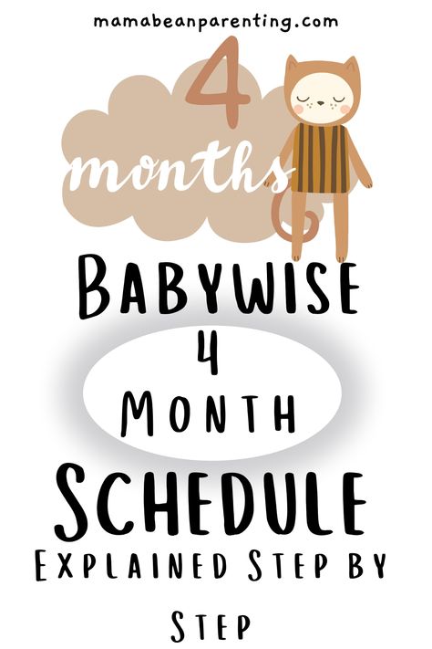 You’ve probably heard about the Babywise method. Who hasn’t? Maybe you’ve just considered it, or maybe you have already implemented it into your routine. Now, as your baby reaches the 4 month mark, it’s time to transition to a Babywise 4 month schedule. Babywise 4 Month Schedule, Taking Cara Babies 4 Month Schedule, Moms On Call 4 Month Schedule, 4 Month Milestones, 4 Month Schedule, 4 Month Old Schedule, Babywise Schedule, Moms On Call, Baby Wise