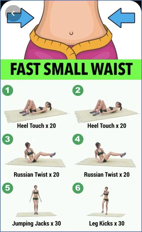 Motivasi Diet, Small Waist Workout, Modele Fitness, Lower Belly Workout, Workout Routines For Beginners, Summer Body Workouts, Workout For Flat Stomach, Trening Fitness, Quick Workout Routine