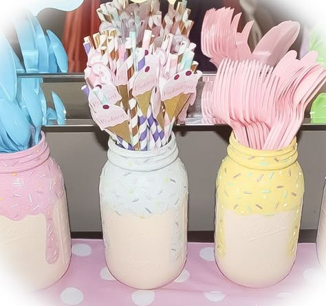 Ice Cream Birthday Party Theme, Sundae Party, Ice Cream Party Theme, 2nd Birthday Party For Girl, Candy Land Birthday Party, Candy Birthday Party, Christmas Tree Candy, Ice Cream Birthday Party, Ice Cream Theme