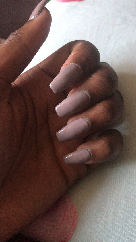 Mauve Grey Nails, Purple Nude Nails, Acrylic Nails Nude, Coffin Shape, Gray Nails, Purple Nails, Beautiful Summer, Nude Nails, Acrylic Nails