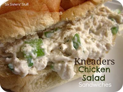 Kneaders Chicken Salad Sandwiches- seriously one of the best I have ever tried! Chicken Salad Sandwiches, Chicken Salad Sandwich Recipe, Lunch Box Bento, Six Sisters Stuff, Six Sisters, Chicken Salad Sandwich, Copycat Restaurant Recipes, Sandwich Recipe, Salad Sandwich