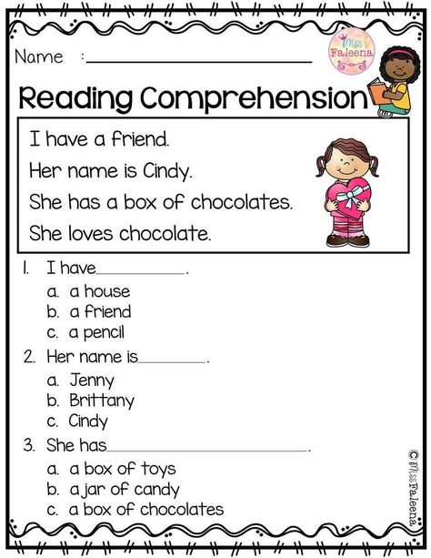 Comprehension Worksheets for Kindergarten February Reading Prehension February Reading, Pictures Black And White, First Grade Reading Comprehension, Reading Comprehension Kindergarten, Kindergarten Reading Worksheets, Preschool Reading, First Grade Worksheets, Beginning Readers, Free Kindergarten Worksheets