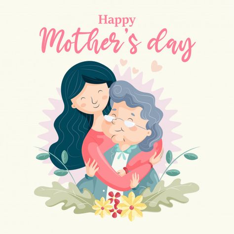 Mothers Day Drawings, Mother Daughter Art, Alfabet Font, Moms Day, Mother's Day Background, Happy Mother's Day Greetings, Mothers Day Poster, Baby Icon, Mother Art