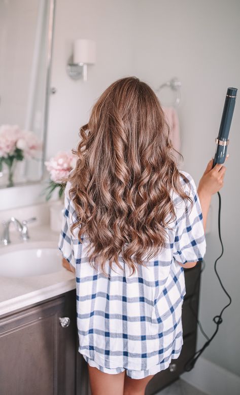 Everyday Curls, Wavy Hair Overnight, Curly Hair Overnight, Southern Curls And Pearls, Wand Hairstyles, Curls No Heat, No Heat Hairstyles, Curls For Long Hair, Curling Hair With Wand