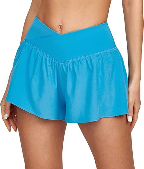 Flowy Athletic Shorts, Small Belly, Womens Running Shorts, Butterfly Shorts, Summer Wishlist, Women Design, Running Shorts Women, Shorts High Waisted, Womens Running