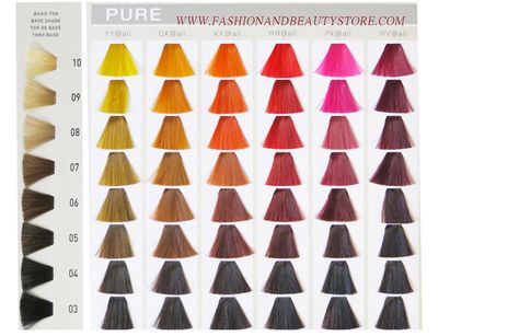 elumen hair color chart Goldwell Elumen Color Chart, Goldwell Color Chart, Blonde Alternative, Elumen Hair Color, Mixing Hair Color, Goldwell Elumen, Mid Skin Fade, Type Chart, Haircut Names For Men