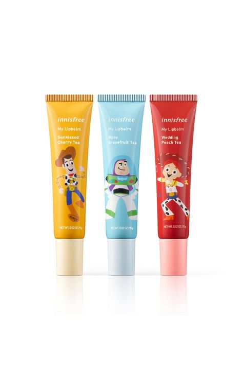 Kids Lip Balm, Toy Story Collection, Grapefruit Tea, Girls Lip Gloss, Cherry Tea, Baby Products Packaging, Face Care Tips, Basic Skin Care Routine, Peach Tea