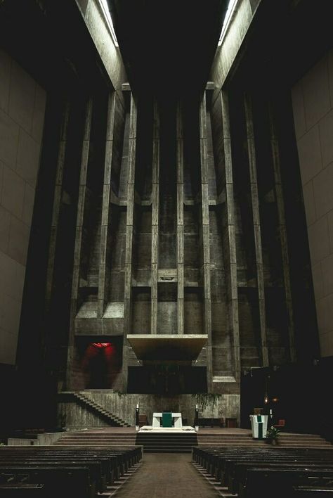 Muskegon Michigan, Brutalism Architecture, Brutalist Buildings, Modern Gothic, Saint Francis, Marcel Breuer, Brutalist Architecture, St Francis, Environment Design