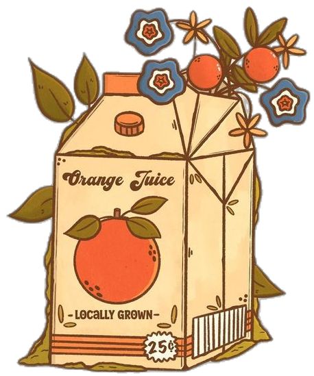 Orange Juice Carton, Cottage Core Art, Juice Carton, Drawing Things, Noah Kahan, Like Drawing, Celestial Art, T Art, Strawberry Milk