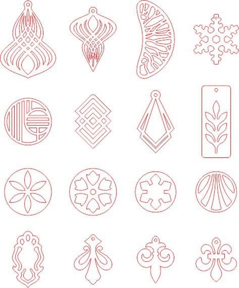 Cnc Pattern, Jewelry Template, Wood Jewelery, Diy Leather Earrings, Laser Cut Wood Earrings, Laser Cut Wood Crafts, Lazer Cut, Jewellery Design Sketches, Laser Cut Jewelry