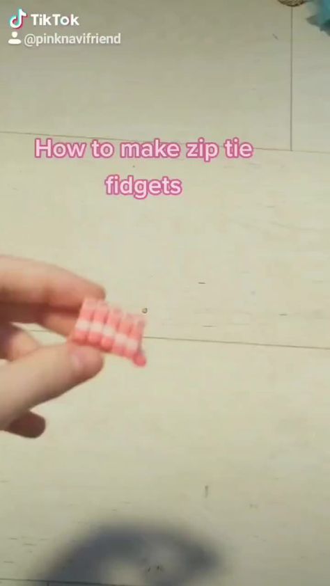 Zip Tie Fidget Toy, Fidget Crafts, Homemade Fidget, Diy Fidgets, Homemade Fidget Toys, Fidgets Diy, Stim Toys, Fidget Toys Adults, Fidget Tools