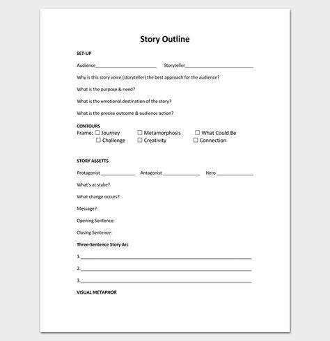 Story Outline Template PDF Format Story Line Template, Plot Outline Template, Novel Template, Story Outline Template, Novel Outline Template, Writing A Book Outline, Story Format, Story Outline, Write Book