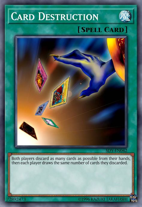 Card Destruction by deadringer597 on DeviantArt Deck Heroes, Yu Gi Oh Anime, Battle Tops, Yugioh Trap Cards, Battle City, Yugioh Monsters, Naruto Vs Sasuke, Side Deck, Monster Cards