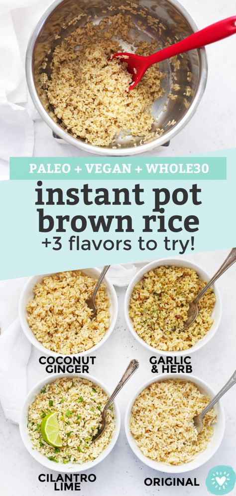 Delicious Brown Rice, Herbed Brown Rice, How To Flavor Brown Rice, Yummy Brown Rice Recipes, Instant Pot Rice Brown, Delicious Brown Rice Recipes, Rice Cooker Brown Rice Recipes, Tasty Brown Rice Recipes, Instant Pot Brown Rice Recipes