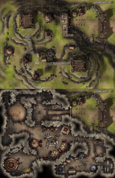 Orc Stronghold, Dnd Orc, Dnd Battle Maps, Underground Dungeon, Fantasy City Map, Dnd World, Dnd World Map, Fantasy Town, Fantasy World Map