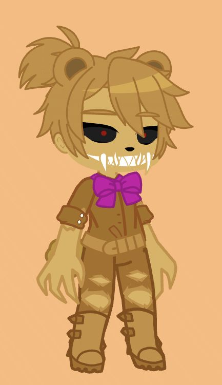 Nightmare Fredbear Gacha Club, Nightmare Gacha Club Fnaf, Fnaf Characters Gacha, Fanf Gacha, Oc Fnaf, Afton Family Gacha, Nightmare Fredbear, Fnaf Oc Ideas, Gacha Club Fnaf