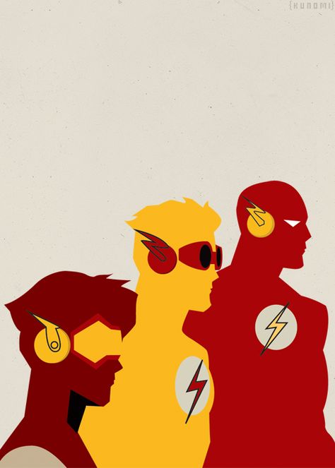 DC Speedsters: Flash, Kid Flash  Impulse Bart Allen, Wally West, Teen Titan, Kid Flash, Univers Dc, Arte Dc Comics, Detective Comics, Young Justice, Bat Family