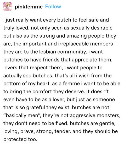 Butch Lesbian Character Art, Dyke Aesthetic, Butch Lesbian, Lgbtq Funny, Woman Loving Woman, Riot Grrrl, Always Learning, Tumblr Posts, Pretty Quotes