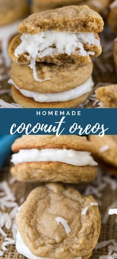 Coconut Sandwich Cookies, Coconut Cream Pie Cookies, Coconut Cream Cookies, Cookie Sandwich Filling, Sandwich Cookie Recipes, Coconut Cream Filling, Cream Sandwich Cookies, Specialty Cookies, Cream Filled Cookies