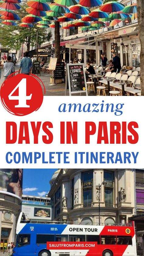 Planning a trip to Paris? Discover the ultimate 4-day itinerary packed with insider tips! Explore iconic landmarks like the Eiffel Tower, Louvre, and Notre-Dame, and wander through charming neighborhoods such as Montmartre and Le Marais. Savor delicious French cuisine, enjoy picturesque river cruises, and uncover hidden gems along the way. Plus, get inspired by the latest summer fashion trends perfect for strolling the streets of Paris. Don't miss out on creating unforgettable memories in Paris. Paris In September Outfits, Paris In 4 Days, Paris Trip Planning, Paris In September, 4 Days In Paris, Paris Things To Do, Paris Sightseeing, September Outfits, Paris Tips