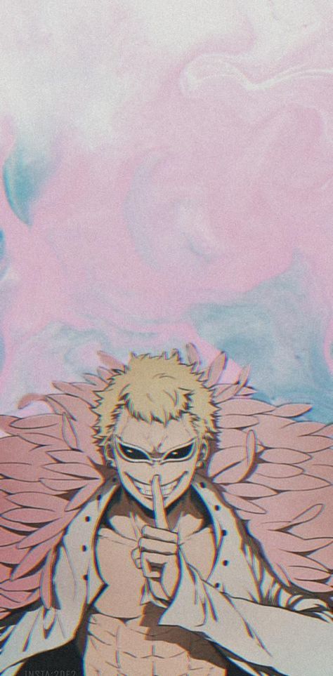 Donquixote Doflamingo Wallpaper, One Piece Portrait, Heavenly Demon, One Piece Aesthetic, Doflamingo Wallpaper, Donquixote Doflamingo, One Piece Wallpaper, Flamingo Wallpaper, One Piece Photos