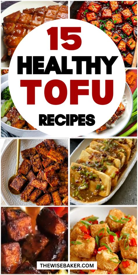 Explore the versatile world of tofu with these 15 mouthwatering and healthy recipes. Whether you're craving savory stir-fries, rich curries, or crispy air-fried delights, tofu can be crafted into an array of flavors and textures that cater to every palate. Crispy Tofu Recipes, Healthy Tofu Recipes, Tofu Veggie Stir Fry, Tofu Recipes Healthy, Veggie Recipe, Homemade Ramen, Tofu Dishes, Food Infographic, Nutritious Recipes