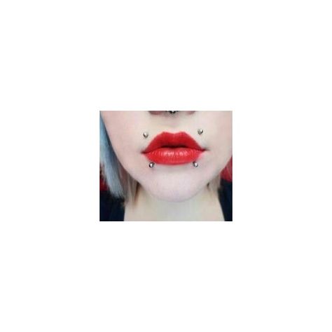 Canine bites Piercings ❤ liked on Polyvore featuring piercings Different Lip Piercings, Modern Emo, Canine Bites, Canine Bites Piercing, Piercing Types, Labret Vertical, Piercing Inspiration, Lip Piercing Jewelry, Types Of Facials