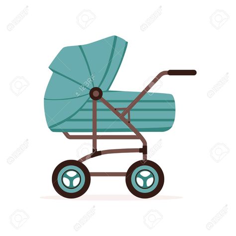 Blue baby pram or stroller, safe transportation of children vector illustration. Illustration , #SPONSORED, #stroller, #safe, #pram, #Blue, #baby Baby Pram, Interior Design Resources, Baby Prams, Web Blog, Banner Printing, Blue Baby, Photo Images, Image Photography, Baby Blue