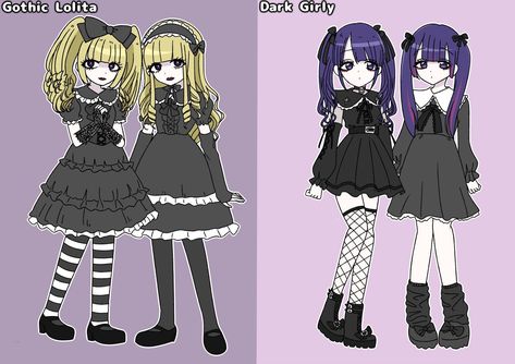 J Goth, Girly Kei, Harajuku Clothes, Jirai Kei, Lolita Outfits, Alt Girls, Gothic Dolls, Japanese Street Fashion, 영감을 주는 캐릭터