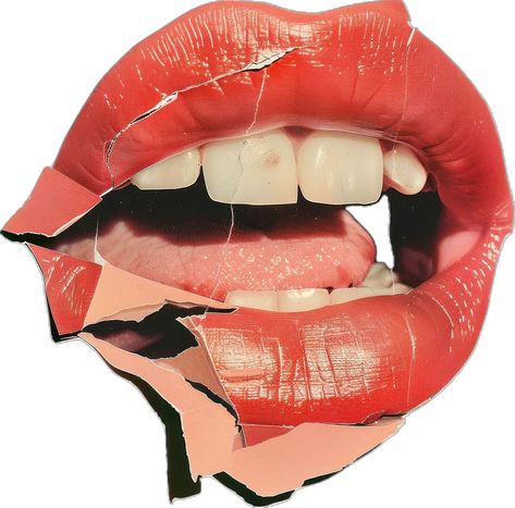 Lips With Tongue Out, Mouth Side View, Mouth Collage, Mouth Png, Mouth Graphic, Collage Cutouts, Landing Ideas, Homemade Mouthwash, Mouth Lips