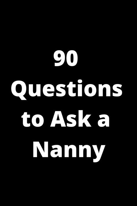 Looking for the right questions to ask a nanny during the interview process? Check out these 90 insightful questions that will help you find the perfect caregiver for your little ones. From experience and qualifications to availability and discipline methods, make sure you cover all the essential topics before making your decision. Having all the information upfront will give you peace of mind knowing that your children are in capable hands when you're not around. Find the best possible match fo Questions To Ask Family, Insightful Questions, Asking The Right Questions, Interview Process, Can I Ask, Life Questions, Interpersonal Skills, Interview Preparation, Changing Jobs