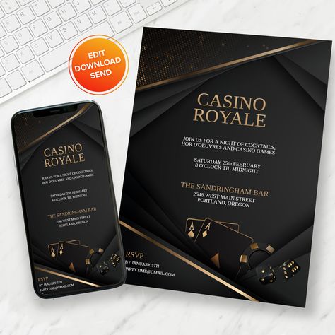 A corperate Invitation? A big event on? Need a welcome poster maybe table cards? Drop us a message and we can have on designed to suit. https://etsy.me/3W8EhYm #birthday #allseasons #flat #blacktie #vertical #casinoroyal #birthdayideas #corporateevents #Businessinvites Royal Invitation, Casino Party Invitations, Minecraft Party, Casino Night, Casino Royale, Birthday Invitations Girl, High Stakes, Casino Party, Party Invite