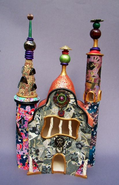 Gaudi House. Kirstin Hibbs Diploma of Visual Art #RMIT #CreativeFest Gaudi Inspired Art Projects, Waldorf Garden, Gaudi Art, Class Art Projects, Gaudi Architecture, Childrens Art Projects, Kids Bottle, Sculpture Projects, Art Lessons For Kids