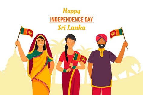 Free Vector | Flat sri lanka independence day background Sri Lanka Independence Day, Independence Day Background, Family Drawing, Day Background, Happy Independence Day, Independence Day, Sri Lanka, Graphic Resources, Cute Wallpapers