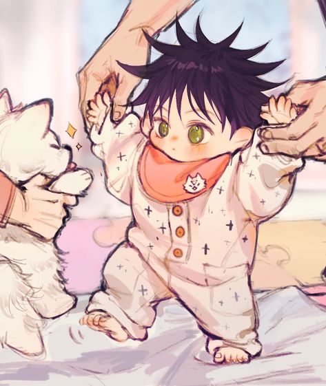 ▻ #呪術廻戦 #JujutsuKaisen
/aCCwA /Adrau Anime Siblings, Megumi Fushiguro, Anime Baby, Manga Anime One Piece, Animated Icons, Cute Anime Pics, Manga Illustration, Best Anime Shows, Cute Illustration