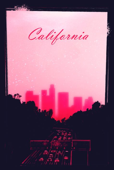 #digitalart #illustration #california #pink #poster Assouline Books, California Poster, Dorm Room Inspiration, Poster Wall, Room Inspiration, Dorm Room, Digital Illustration, Poster Print, Miami