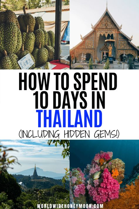 The Best 10 Days in Thailand: The Perfect Thailand Itinerary in Just 10 Days Thailand Itinerary 3 Weeks, 10 Days In Thailand, Thailand Bucket List, Thailand Packing, Thailand Travel Destinations, Khao San Road, Places To Visit In Thailand, Travel To Thailand, Thailand Honeymoon