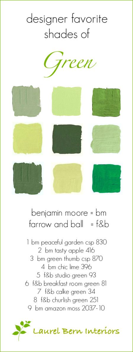 9 Fabulous Shades of Green Paint and One Common Mistake - laurel home Breakfast Room Green, Green Front Doors, Painted Front Doors, Green Paint Colors, Benjamin Moore Paint, Best Paint Colors, Different Shades Of Green, House Paint Exterior, Green Interiors