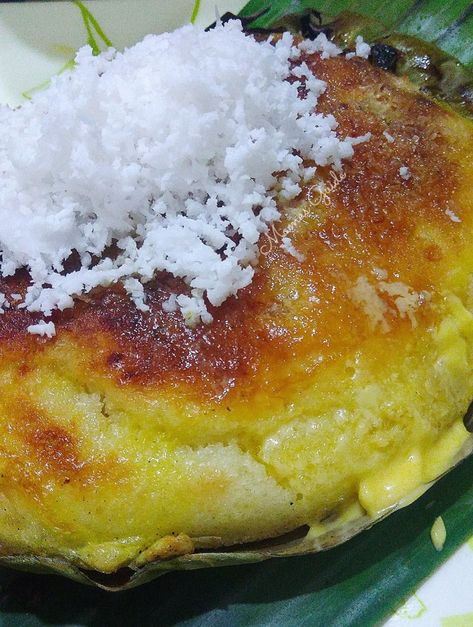 Loading... Ingredients : 1 3/4 cups jasmine rice (for Galapong/rice batter) For Bibingka: 1 1/4 cups flour 1/4 cup plus 4 tablespoons sugar 1 tablespoon baking powder 1/2 teaspoon salt 1 1/2 cup galapong 4 eggs 1 cup coconut milk 2 salted eggs 4 slices sharp cheddar cheese 4 slices kesong puti 4 tablespoons melted… Continue reading How to Make Bibingka Special Bibingka Recipe, Kesong Puti, Filipino Desert, Filipino Sweets, Bibingka Recipe, Filipino Delicacies, Filipino Dessert Recipes, Filipino Snacks, Pinoy Dessert