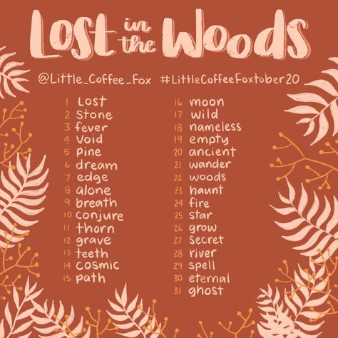 Inktober 2020 has arrived! Grab my Little Coffee Fox prompt list to help you make the most of this event, and check out all the supplies I’m using. The Beginning October is here! For millions of artists, that also means that Inktober has arrived. Many artists are gearing up to create art, share online, and […] The post Inktober 2020 | Little Coffee Fox Prompt List appeared first on . Sketchbook Ideas Doodles, Ideas For Your Sketchbook, Cute Sketchbooks, Sketchbook Prompts, October Is Here, Sketchbook Aesthetic, Let's Get Lost, 30 Day Drawing Challenge, Prompt List